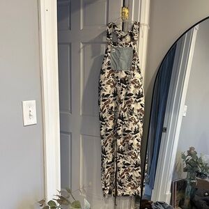 Floral overalls